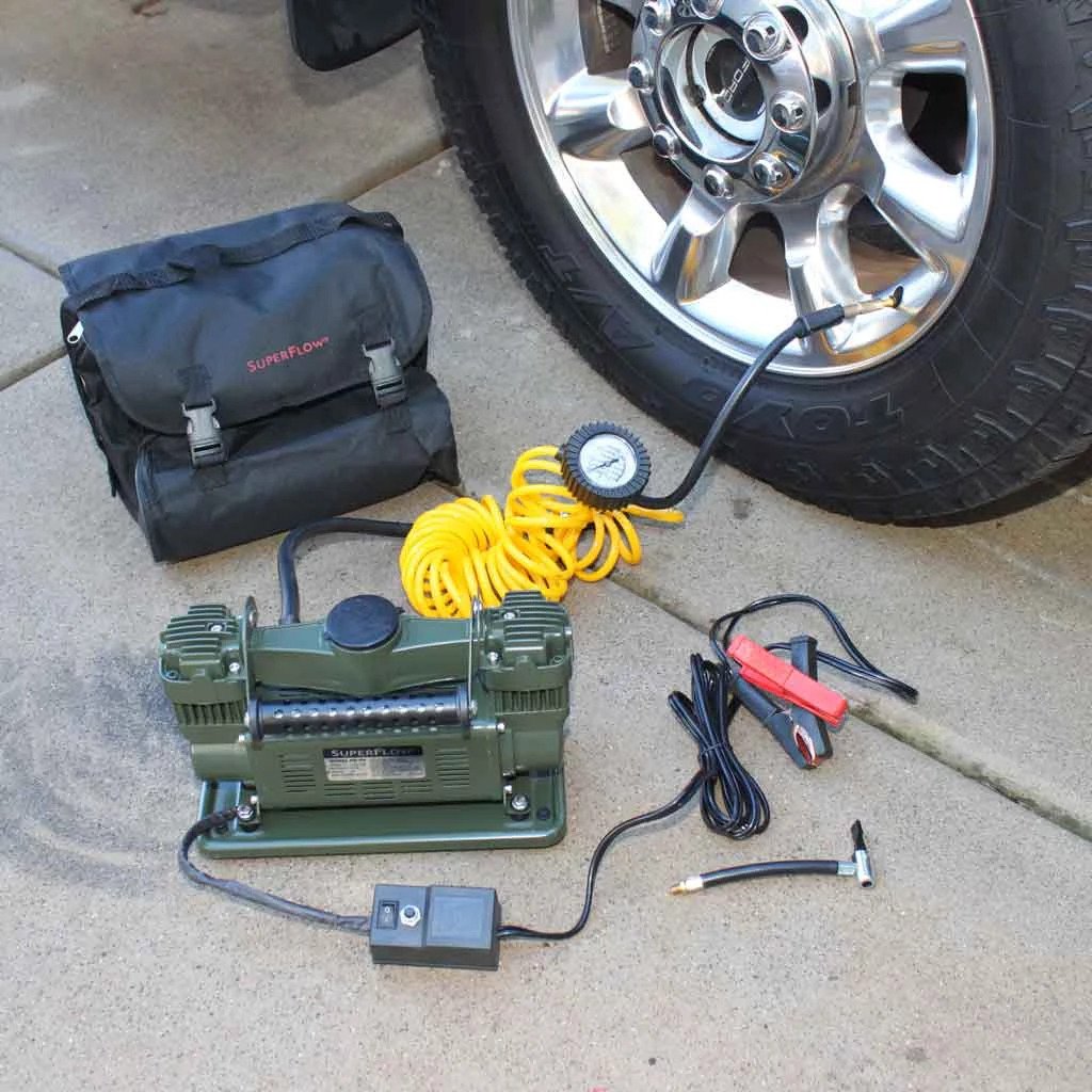 tire inflator with gauge
